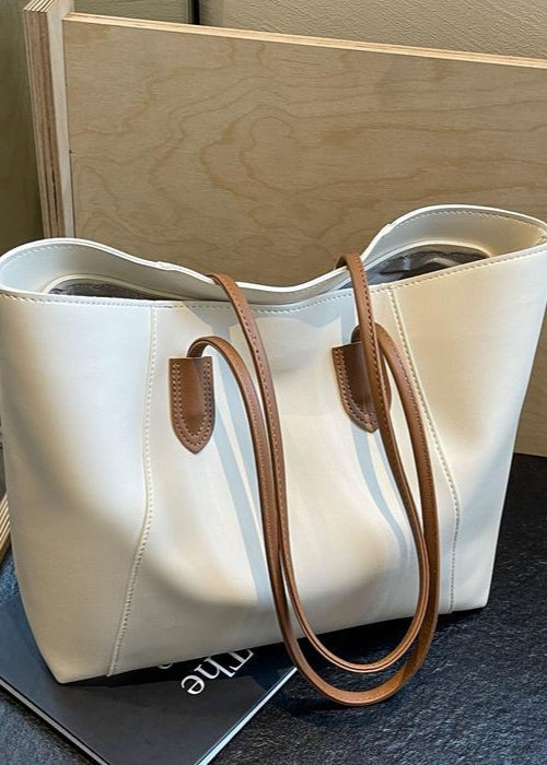Ambrilys - Grande Shopper Classico in Pelle Vegana per Donne