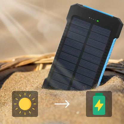 Voltisola - Batteria Solare Esterna 20.000 mAh, Impermeabile – Powerbank Portatile