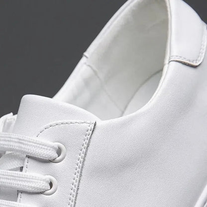 Sneaker in pelle da uomo moderne con suola bianca – Scarpe casual eleganti per il quotidiano e il business