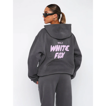 Félicie - Set di tute sportive casual per donne | Felpa con cappuccio & Pantaloni da jogging | Morbido rivestimento in fleece