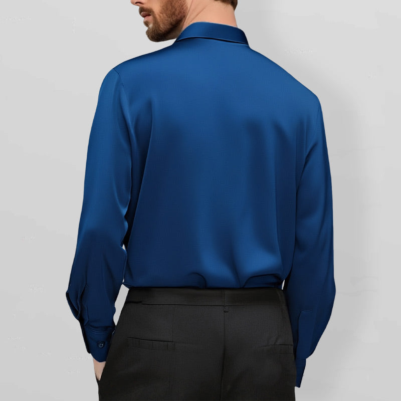 Théo - Camicia Mirabella, Antifreddo e Stretch per Primavera e Estate, Elegante per Uomini