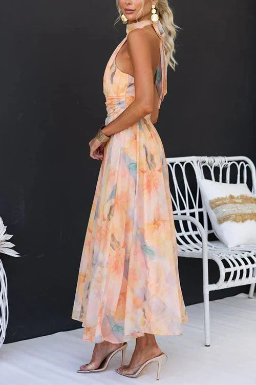 abito maxi donna elegante