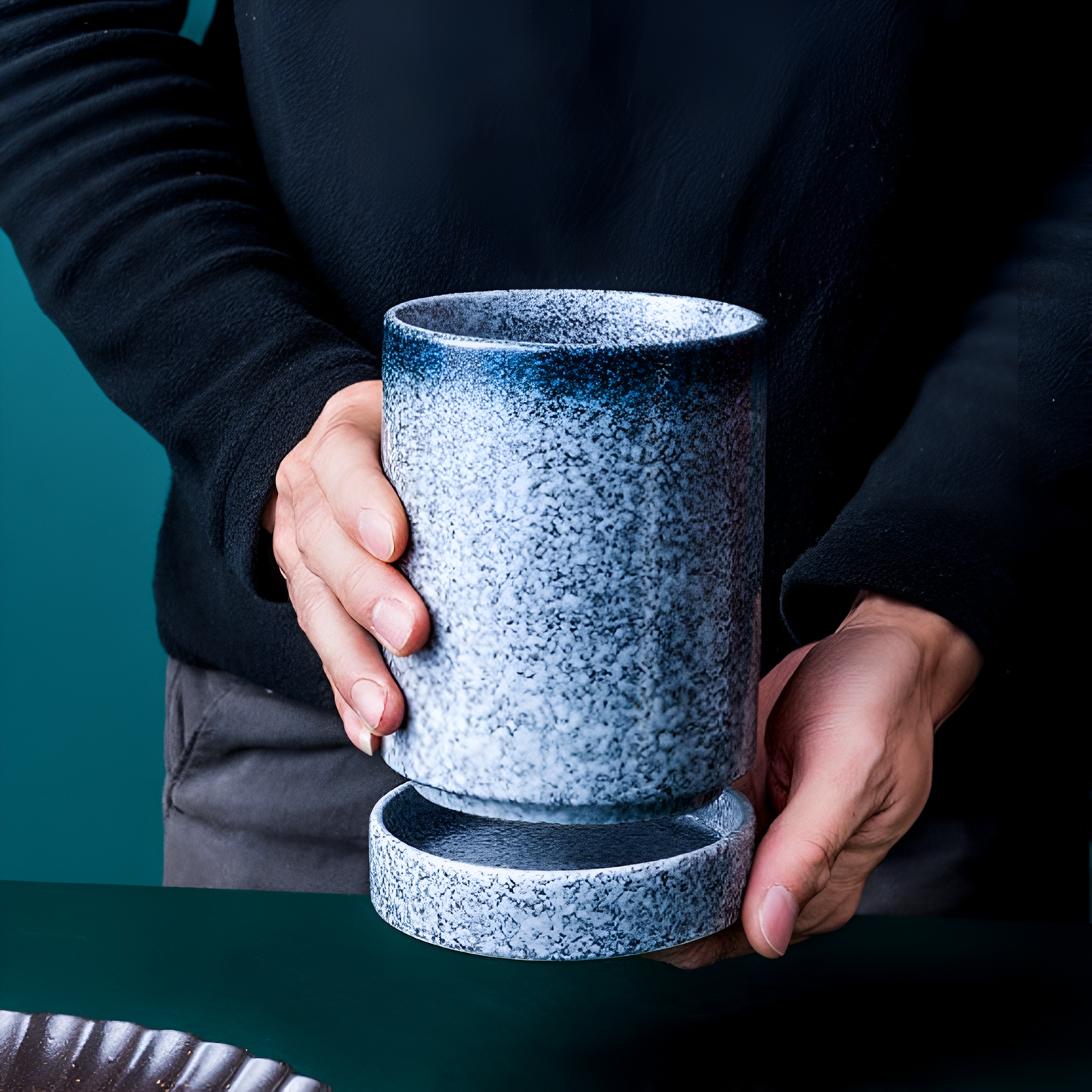 ClayAura - Portaposate in ceramica fatto a mano