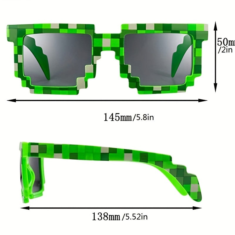 Occhiali da sole in stile Pixel Retro Gaming per donne – Occhiali dichiarativi UV400