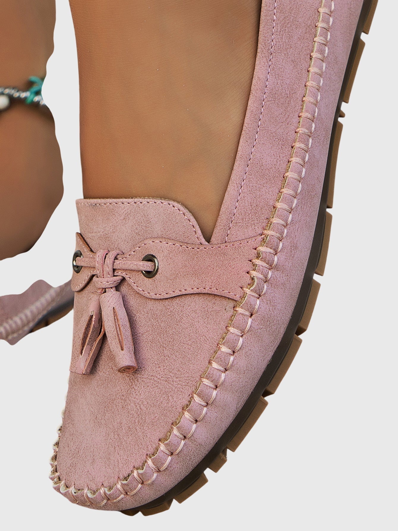 Mocassini da donna comodi in camoscio – Scarpe slip-on leggere per la vita quotidiana e il tempo libero