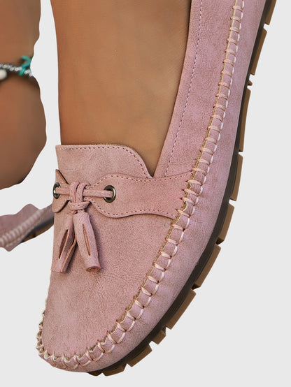 Mocassini da donna comodi in camoscio – Scarpe slip-on leggere per la vita quotidiana e il tempo libero
