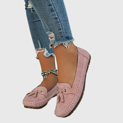 Mocassini da donna comodi in camoscio – Scarpe slip-on leggere per la vita quotidiana e il tempo libero