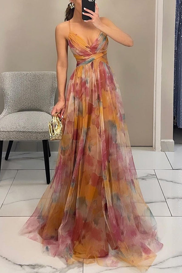 Liliane - Maxidress con stampa floreale