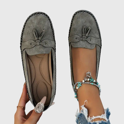 Mocassini da donna comodi in camoscio – Scarpe slip-on leggere per la vita quotidiana e il tempo libero