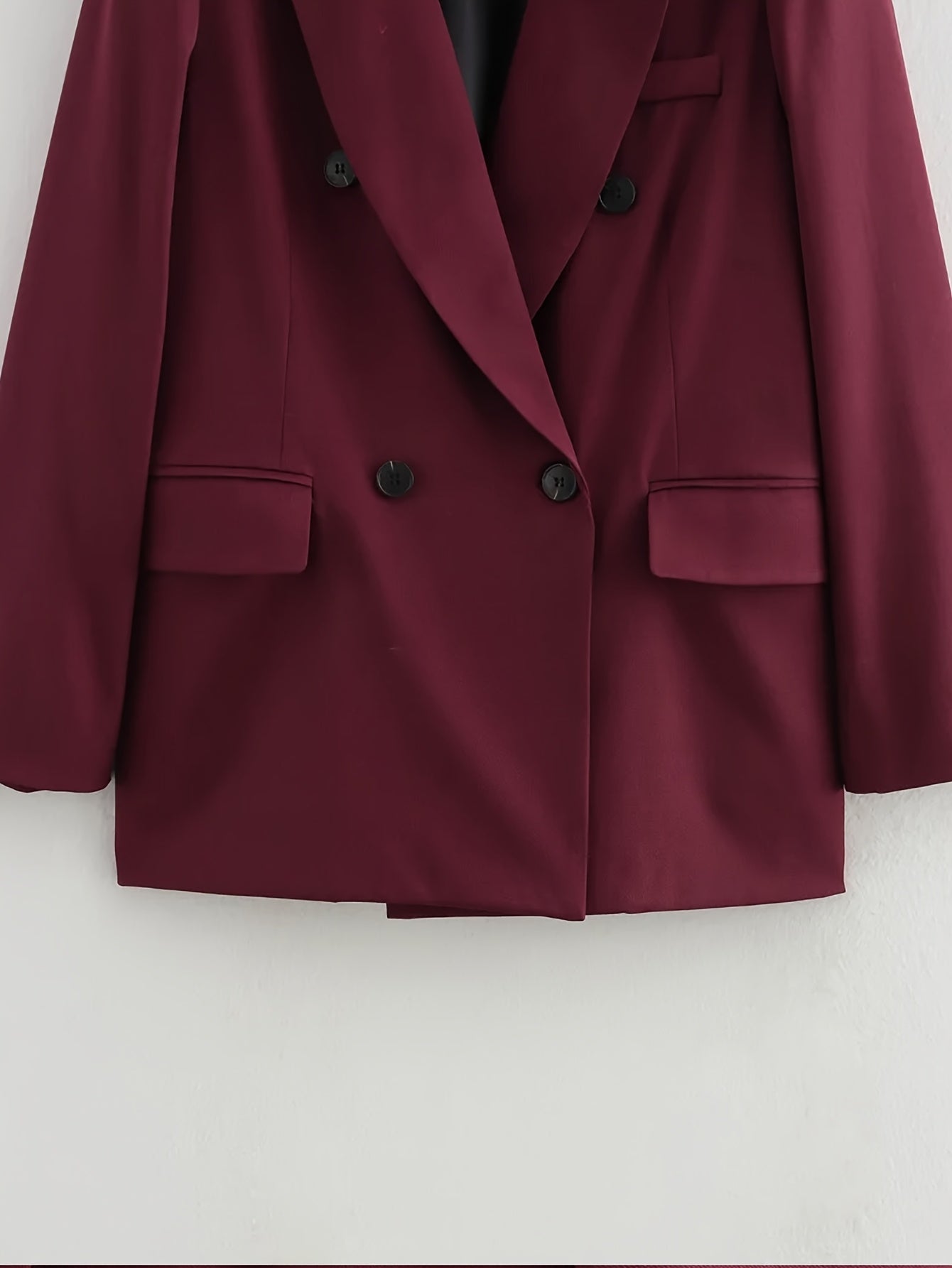 Iréva - Blazer Oversize Classico Bordeaux per Donne – Giacca di Transizione