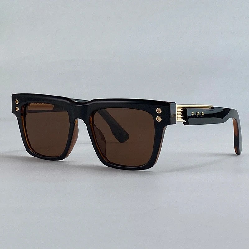 Occhiali da sole premium per uomini in design retro – Protezione UV400 & occhiali dichiarativi alla moda