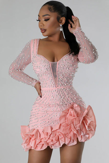 Pauline - Maxidress per donne, estate, maglia a coste, leggero e ultra-fluente, con spalline sottili, schiena scoperta, scollatura a V e doppenti spacchi laterali