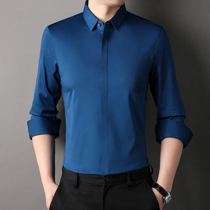 Théo - Camicia Mirabella, Antifreddo e Stretch per Primavera e Estate, Elegante per Uomini