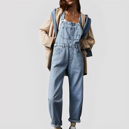 Koralie - Salopette in Jeans Classica e Larga per Donne