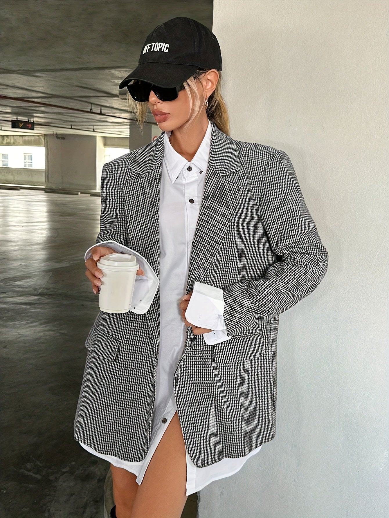 Florélie - Elegante Blazer Lungo Beige per Donne | Business Casual – Giacca Perfetta per la Primavera