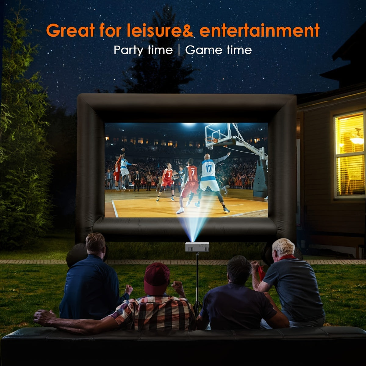 Luxivue - Mini-Proiettore Ultra Luminoso 3000 Lumen – Portatile, HDTV & USB, Ideale per Home Theater e Uso Esterno