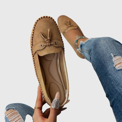 Mocassini da donna comodi in camoscio – Scarpe slip-on leggere per la vita quotidiana e il tempo libero