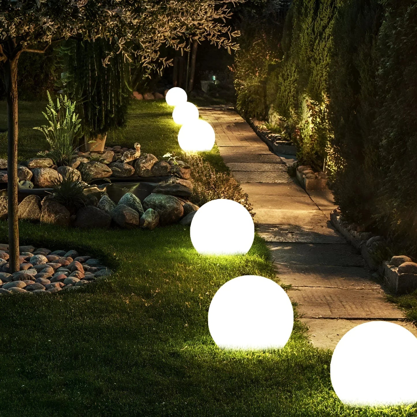 Lumijard – Lampada da Giardino Resistente alle Intemperie – 8 a 10 Ore di Illuminazione