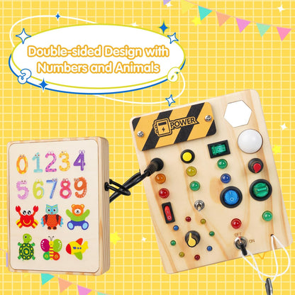 Jouvelia - Tavolo Montessori per bambini piccoli, 27 luci LED – Giocattolo Montessori per 1 a 6 anni