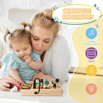 Jouvelia - Tavolo Montessori per bambini piccoli, 27 luci LED – Giocattolo Montessori per 1 a 6 anni