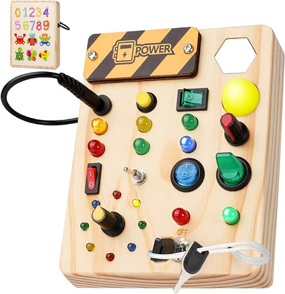 Jouvelia - Tavolo Montessori per bambini piccoli, 27 luci LED – Giocattolo Montessori per 1 a 6 anni