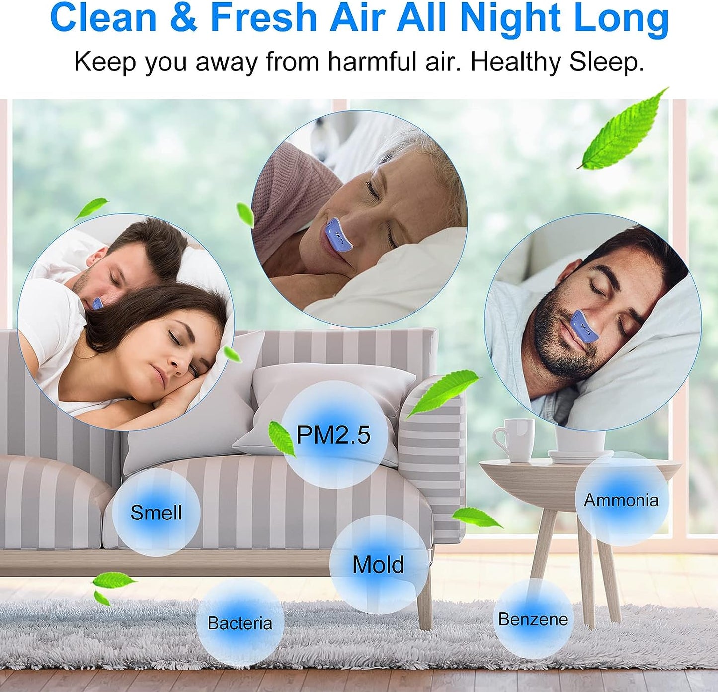 Respilux - Micro dispositivo CPAP per apnea notturna in viaggio e anti russamento – Alternativa al CPAP
