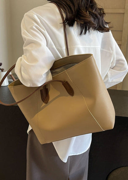 Ambrilys - Grande Shopper Classico in Pelle Vegana per Donne
