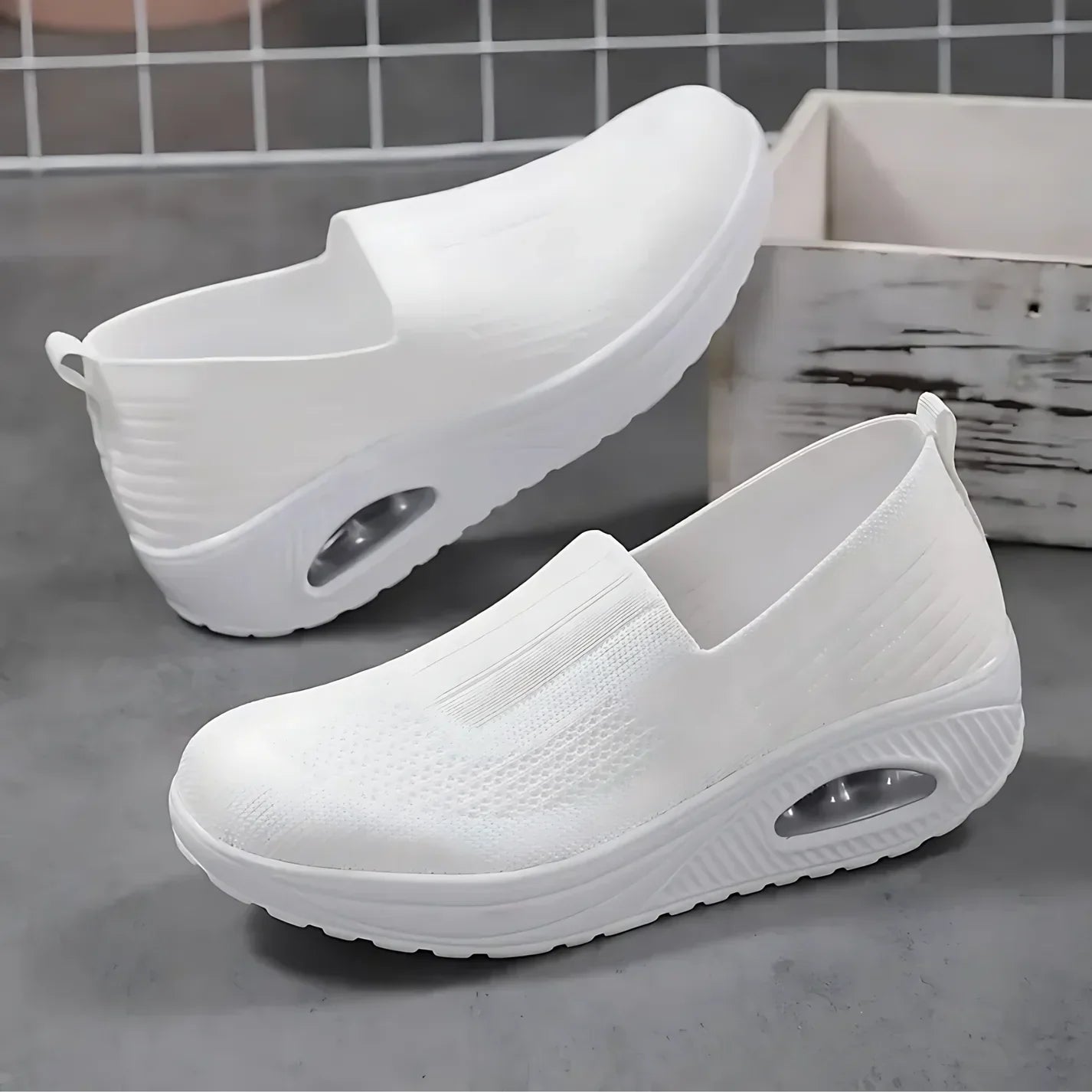 Sneaker ortopediche Slip-On per donne – Suola ad aria confortevole e alleviante