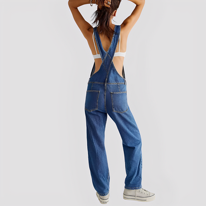 Koralie - Salopette in Jeans Classica e Larga per Donne