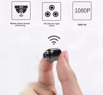 Survélia - Mini-Camera WiFi con Visione Notturna 1080P, Video e Audio