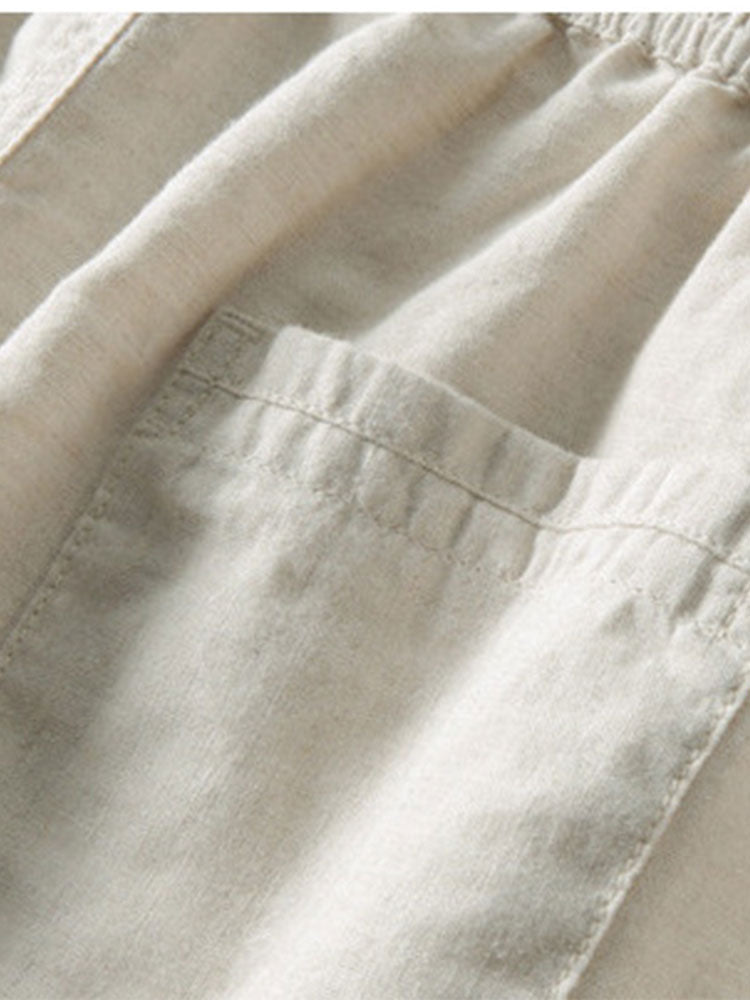 Set estivo leggero in camicia e pantaloni per uomo – Outfit casual in misto lino