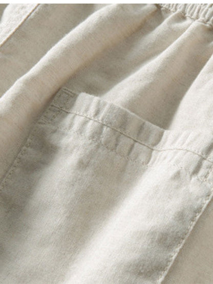 Set estivo leggero in camicia e pantaloni per uomo – Outfit casual in misto lino