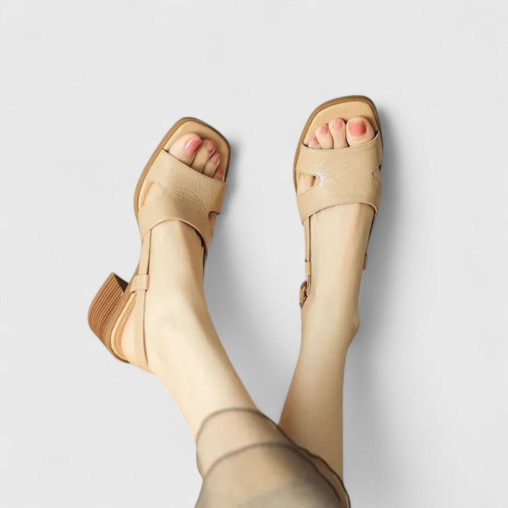 Eleganti sandali da donna con tacco a blocco – Comode scarpe estive per il quotidiano e le occasioni
