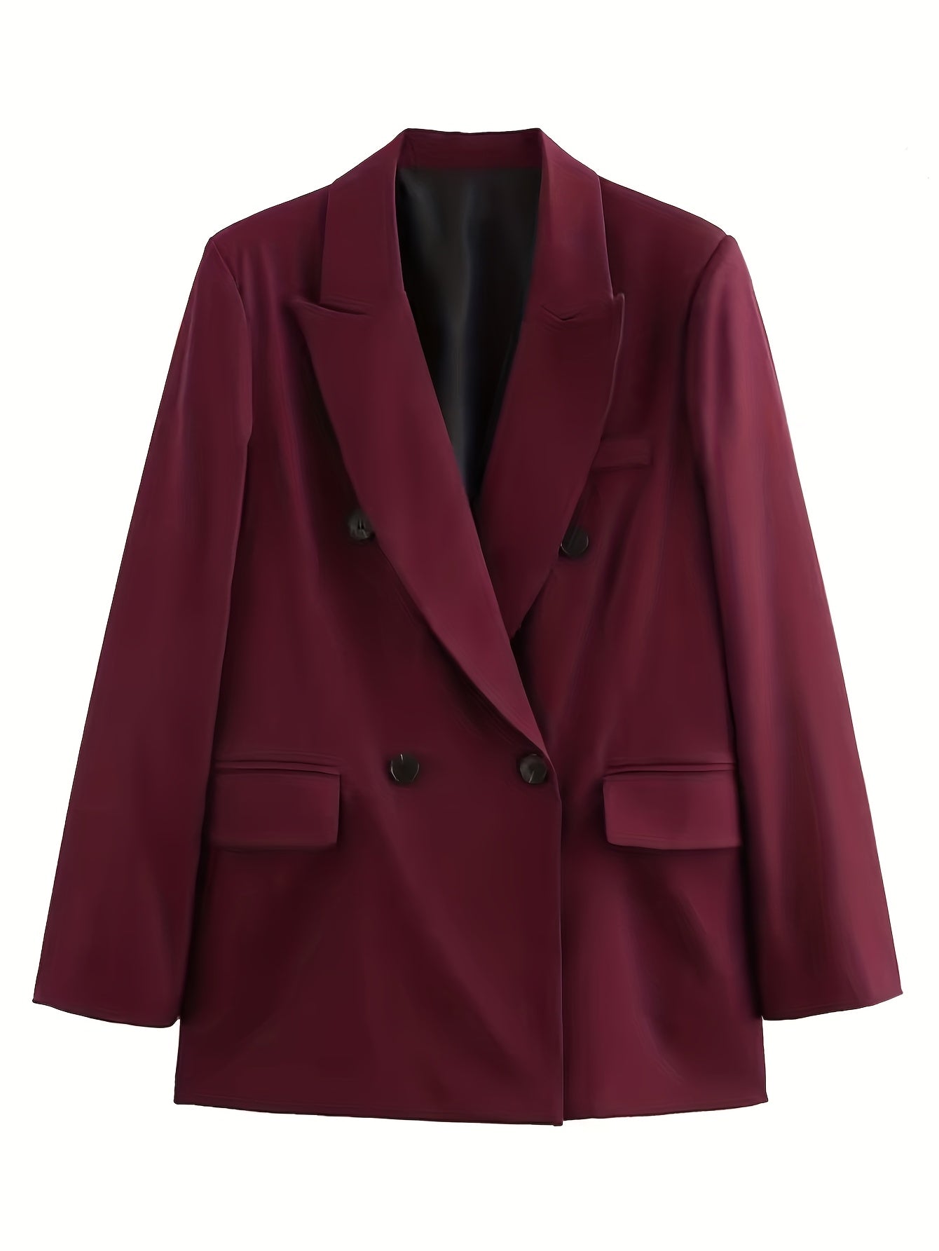 Iréva - Blazer Oversize Classico Bordeaux per Donne – Giacca di Transizione