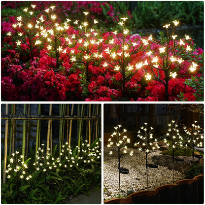 Luméa - Lampade solari per il giardino a forma di fiori di ciliegio