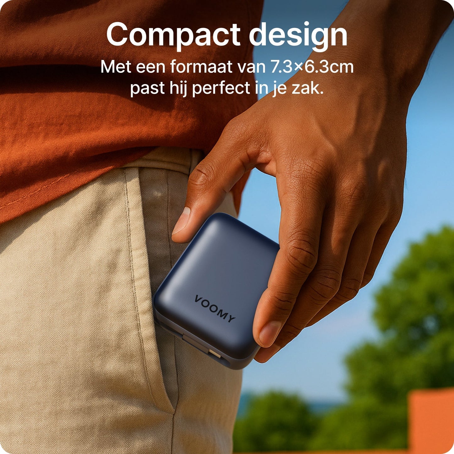 Ampéra - Voomy Charge P610 – Powerbank 10 000 mAh – Cavi integrati – Ricarica rapida 22,5 W