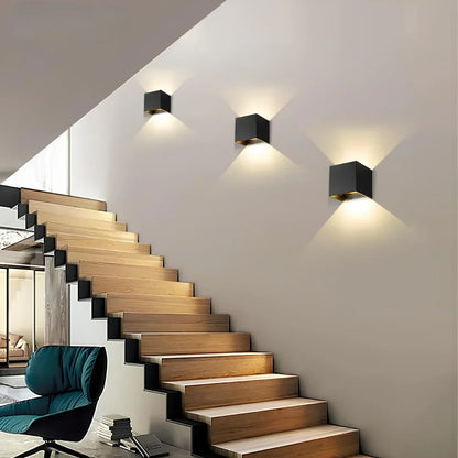 Marzelle - Lampada da parete di design Cube senza fili