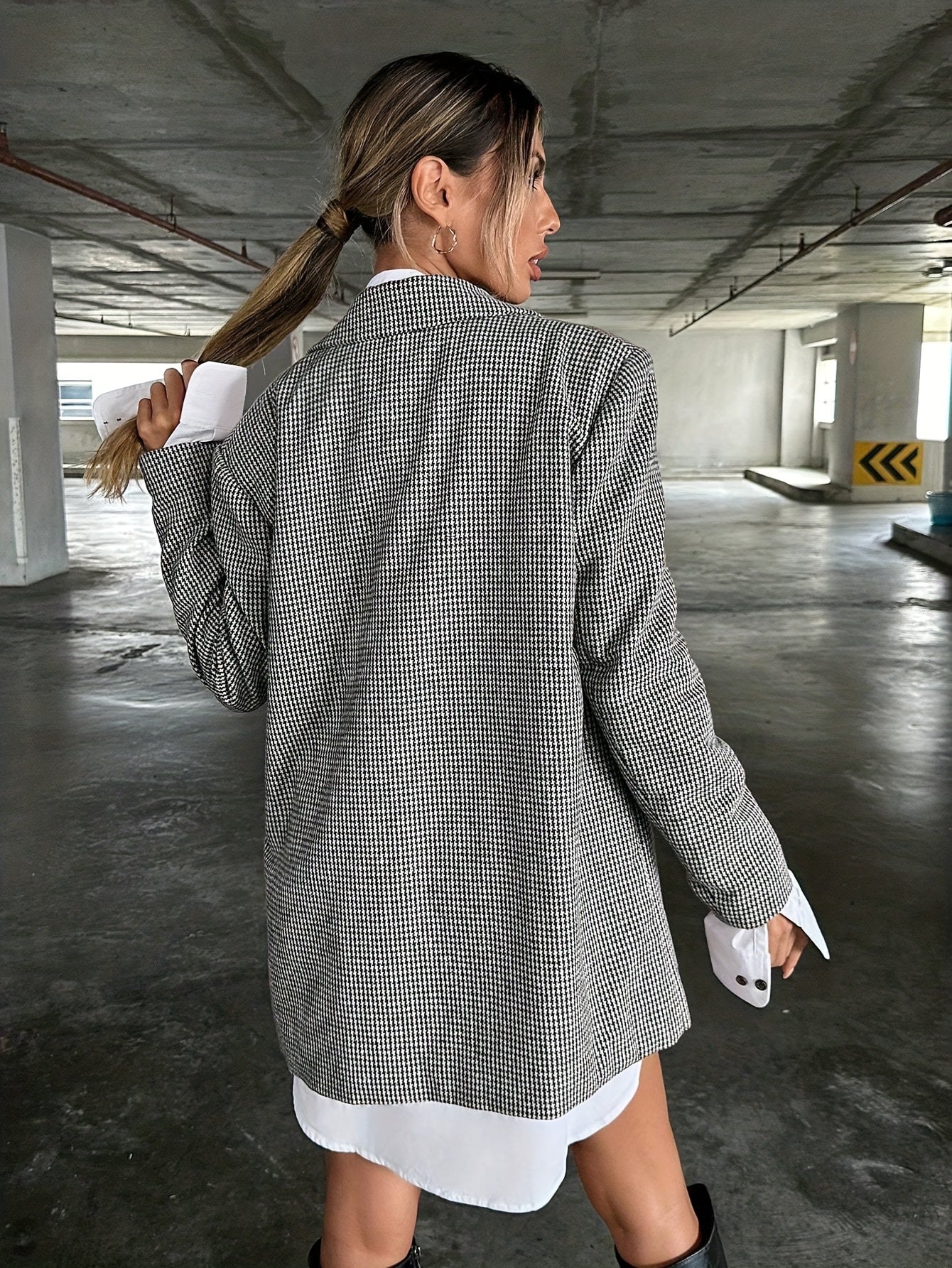 Florélie - Elegante Blazer Lungo Beige per Donne | Business Casual – Giacca Perfetta per la Primavera