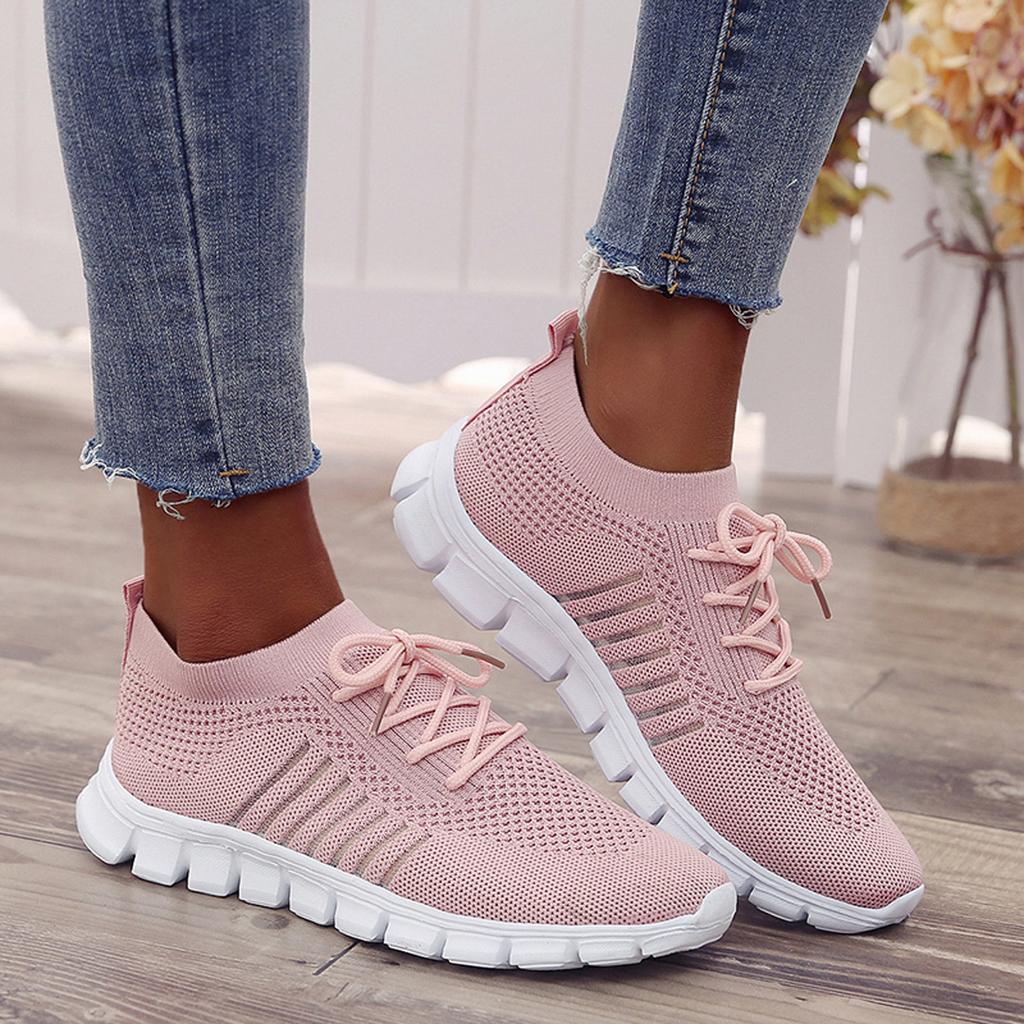 Sneaker da donna traspiranti con suola in memory – Scarpe leggere in mesh per il quotidiano e il comfort