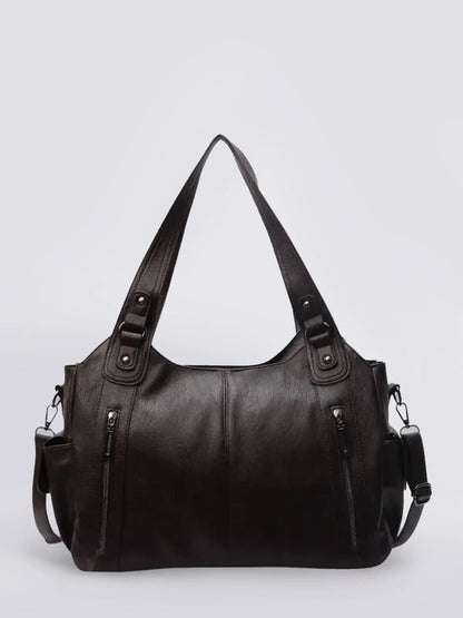 Ambrilys - Grande Shopper Classico in Pelle Vegana per Donne