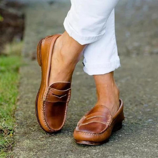 Corinne - Mocassini Classici in Pelle | Dettagli Fatti a Mano | Comodi da Indossare