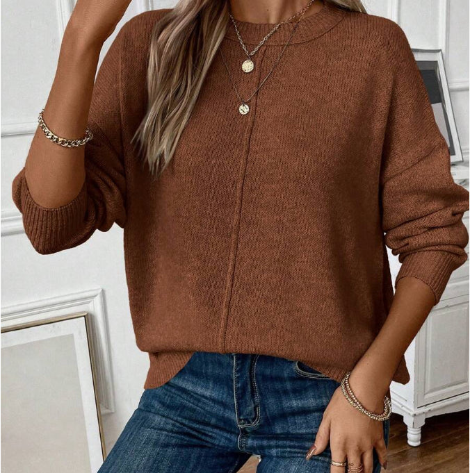 Florémyra - Maglione primaverile senza tempo in maglia leggera con maniche lunghe per donne