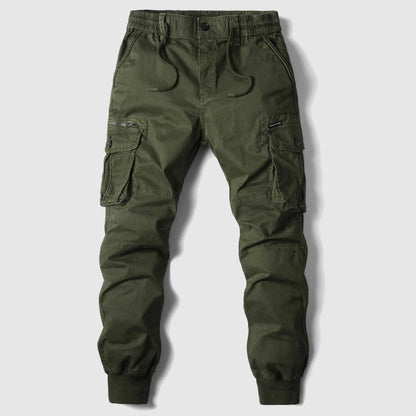 Marcel - Pantaloni Cargo Jogger per Uomo, Nero, Taglio Casual