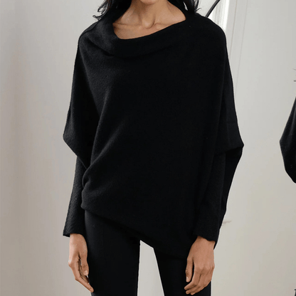 Rosalie - Maglione oversize lussuoso in cashmere con spalle scoperte per la primavera