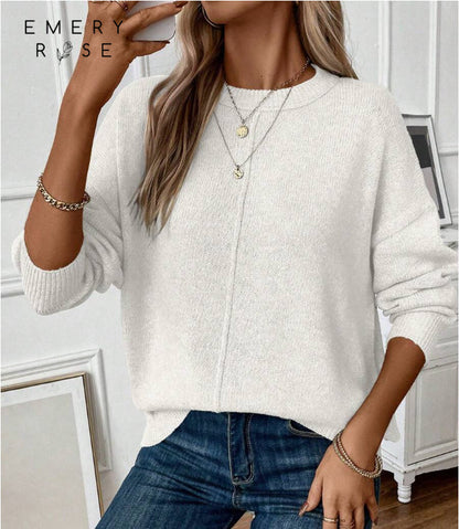 Florémyra - Maglione primaverile senza tempo in maglia leggera con maniche lunghe per donne