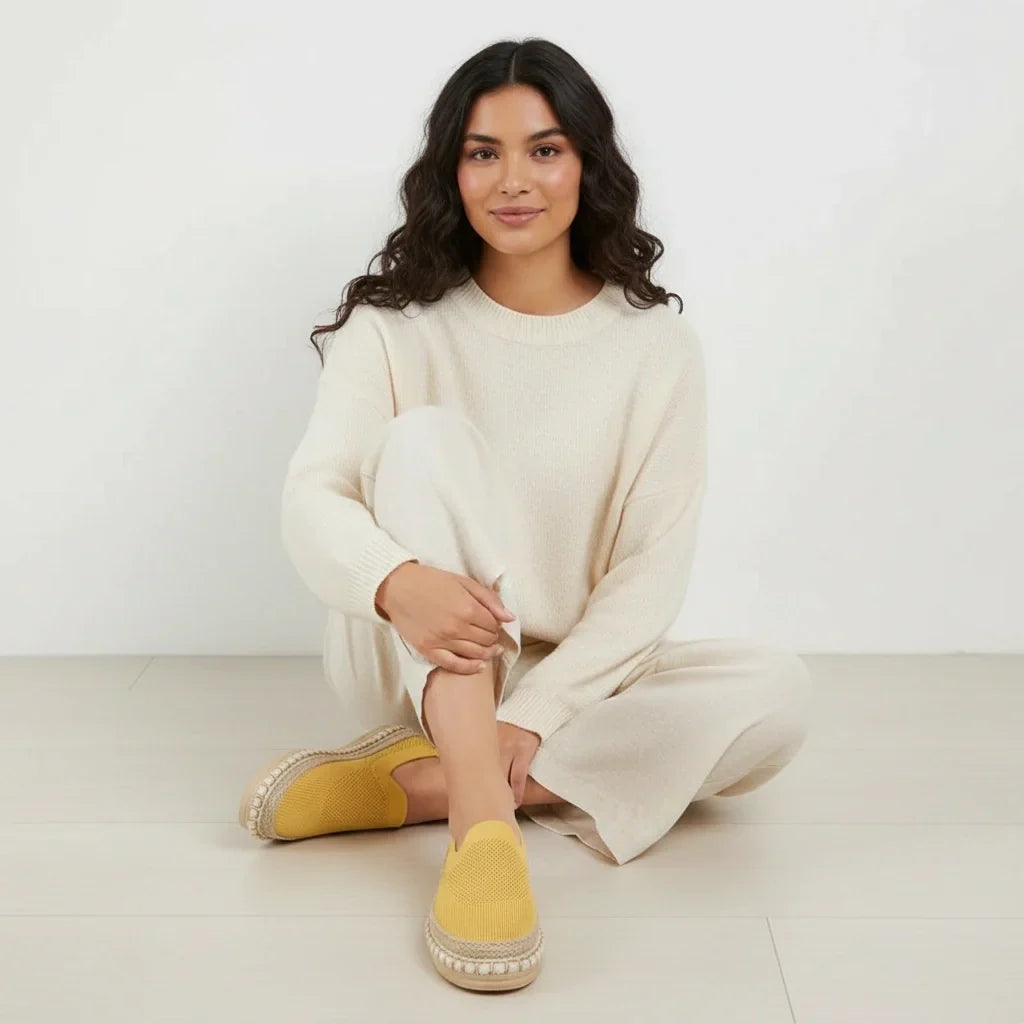 Comodi Espadrillas Slip-On per Donne – Scarpe Leggere da Tempo Libero con Suola Intrecciata