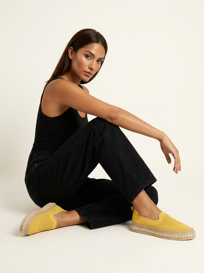 Comodi Espadrillas Slip-On per Donne – Scarpe Leggere da Tempo Libero con Suola Intrecciata
