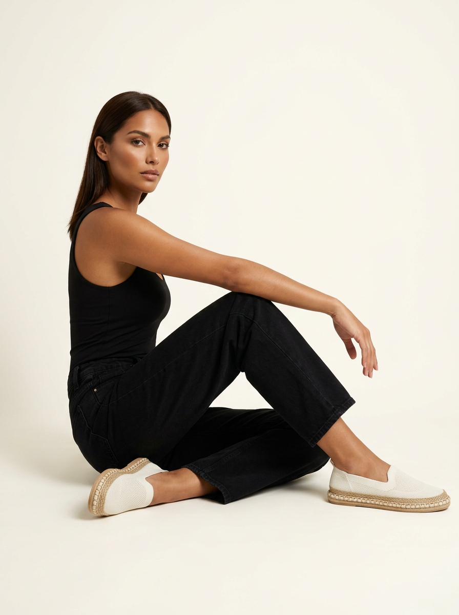 Comodi Espadrillas Slip-On per Donne – Scarpe Leggere da Tempo Libero con Suola Intrecciata