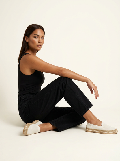 Comodi Espadrillas Slip-On per Donne – Scarpe Leggere da Tempo Libero con Suola Intrecciata
