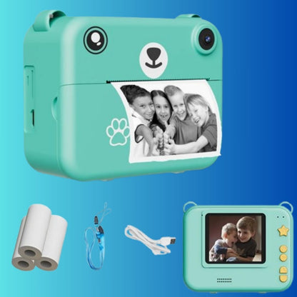 Printivie - Macchina fotografica digitale per bambini PrintIt con stampa istantanea per l'estate